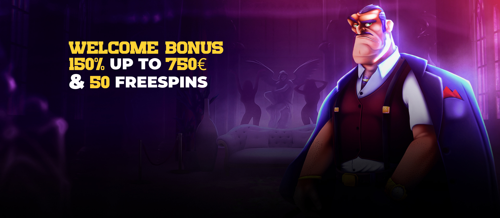 Donbet Casino welcome bonus 150% up to €750 plus 50 free spins